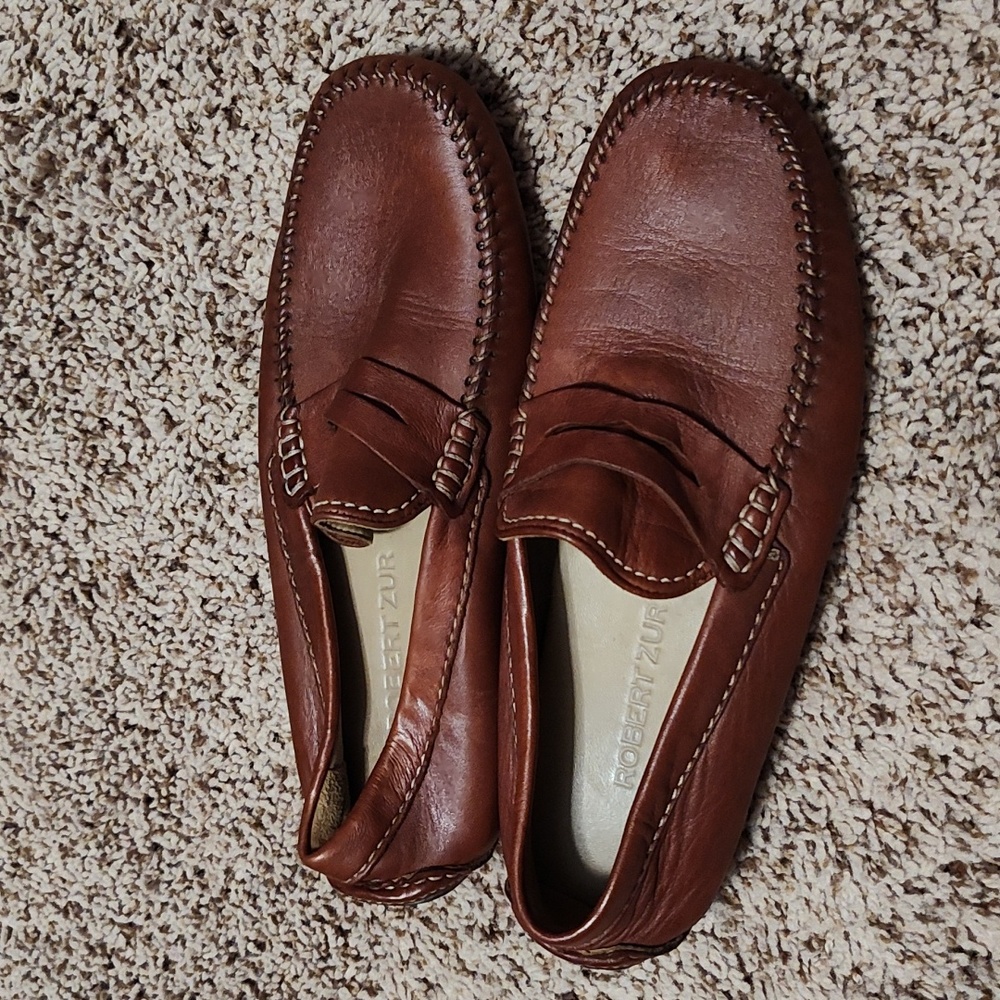 Robert Zur Leather Driving Moccasins
